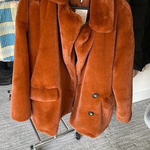 Free People Faux Fur Coat BNWT